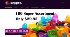 Desktop Screenshot of allcondoms.com